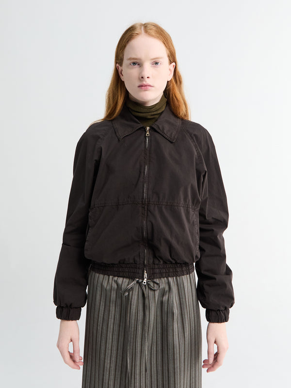 stoy Vinnia Bomber Jacket in Dark Brown