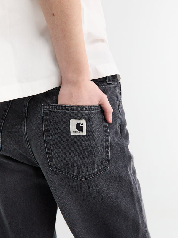 Stoy W' Arin Pant In Black Dark Used Wash