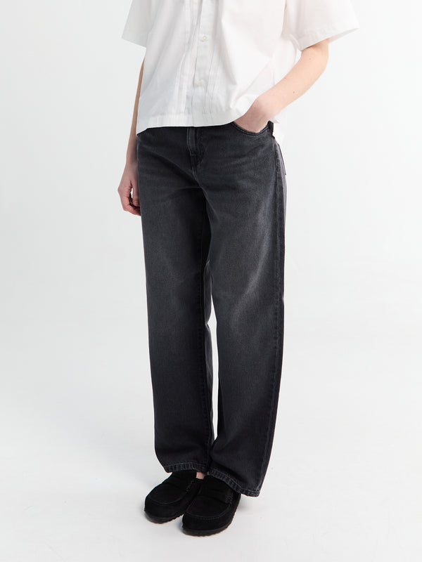 stoy W' Arin Pant in Black Dark Used Wash