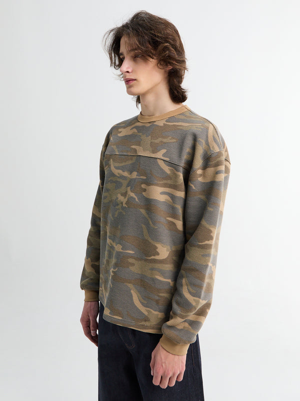 Stoy Waffel T-Shirt In Camo