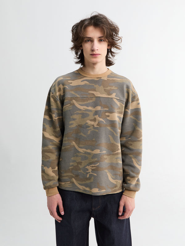 stoy Waffel T-Shirt in Camo