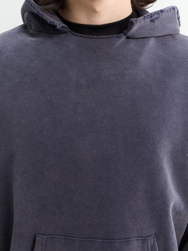 Stoy Washed Hoodie In Navy Blue