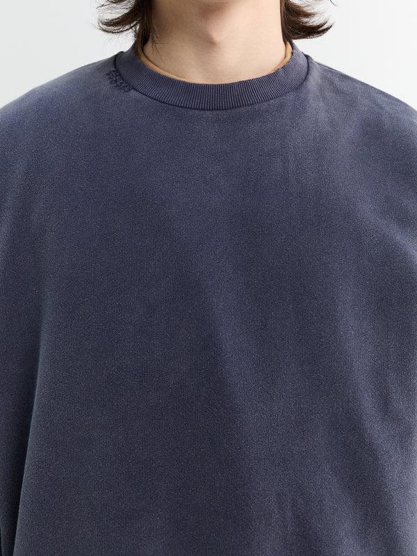Stoy Washed Sweatshirt In Navy Blue