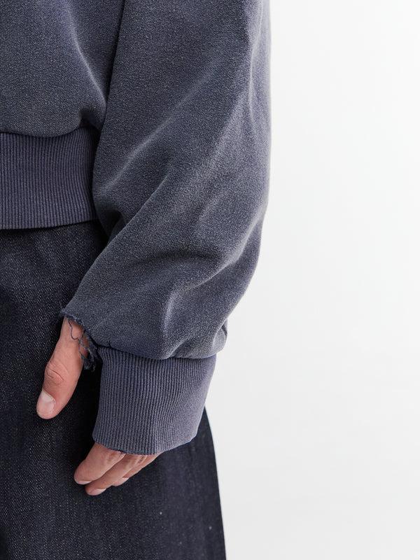 Stoy Washed Sweatshirt In Navy Blue