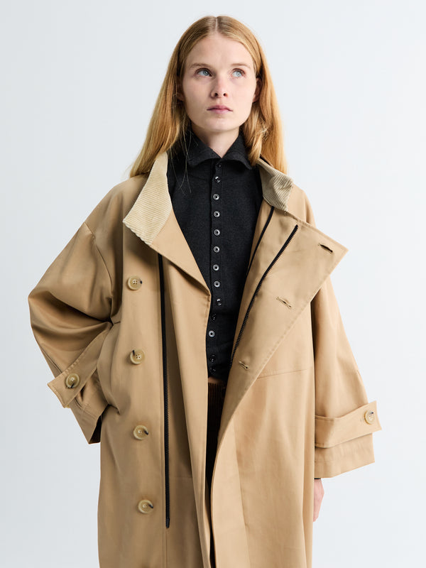Stoy Water Resistant Coat In Beige