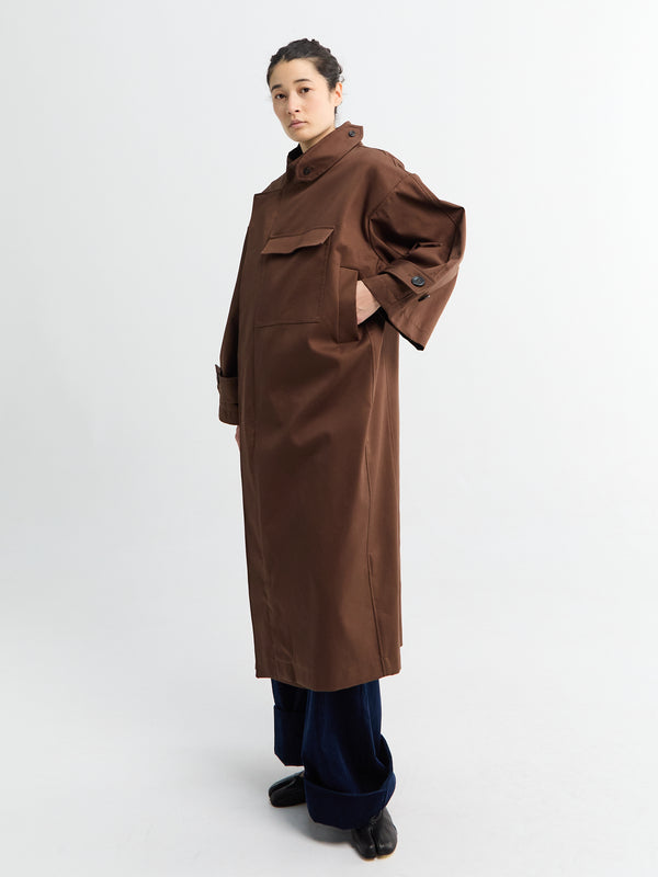 Stoy Water Resistant Coat In Dusty Brown