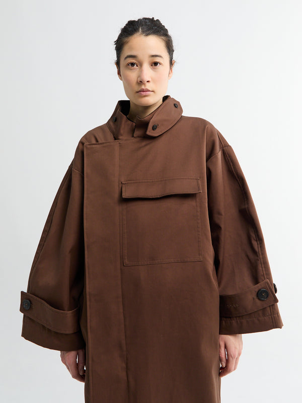 Stoy Water Resistant Coat In Dusty Brown