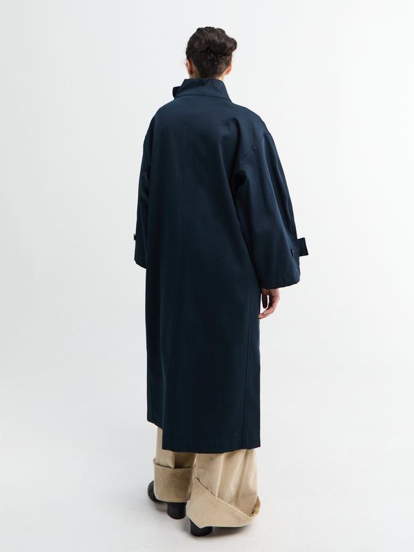 Stoy Water Resistant Coat In Navy