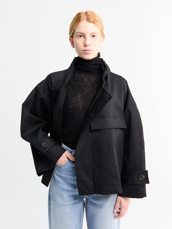 Stoy Water Resistant Jacket In Black