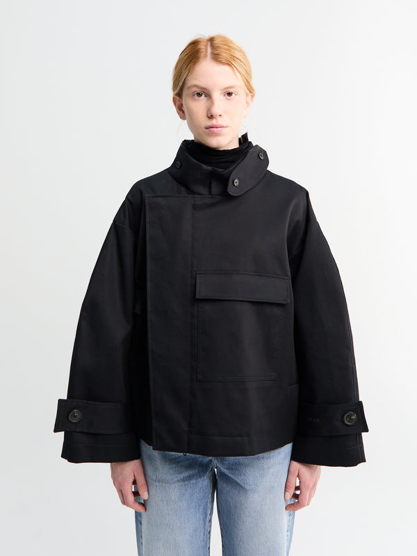 stoy Water Resistant Jacket in Black