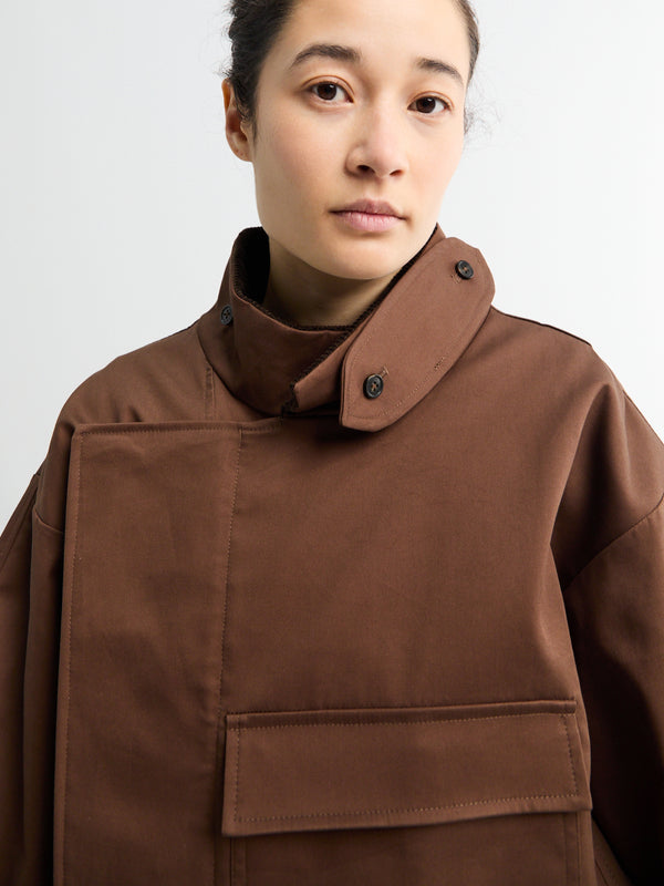 Stoy Water Resistant Jacket In Dusty Brown