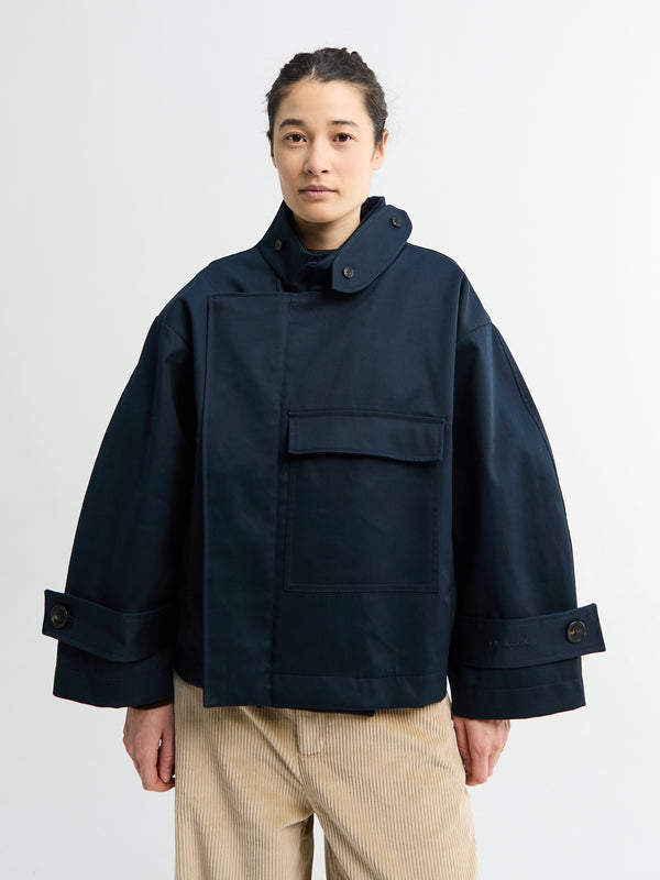 Stoy Water Resistant Jacket In Navy