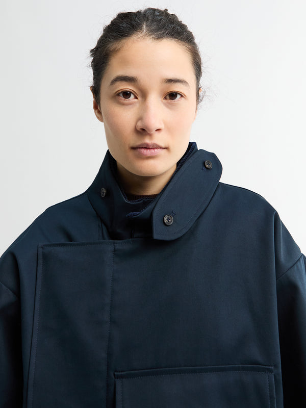 Stoy Water Resistant Jacket In Navy