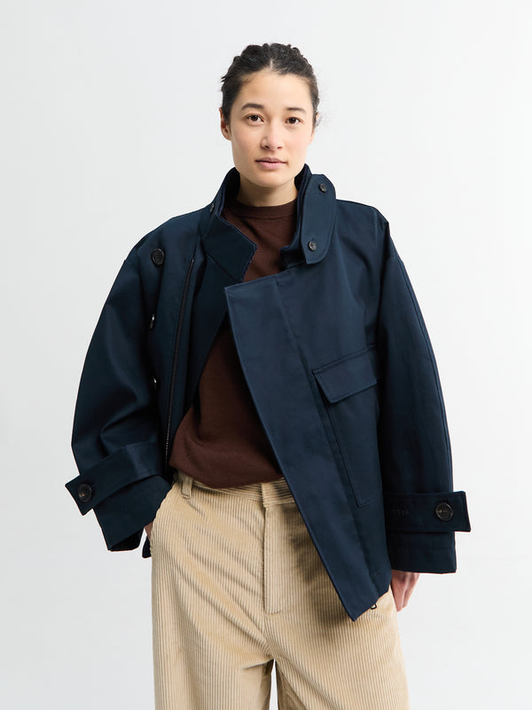 stoy Water Resistant Jacket in Navy