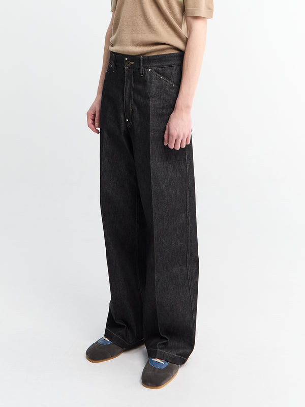 Stoy Wide Pant With Studs In Slate