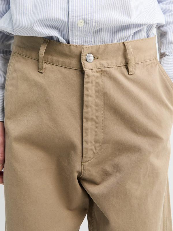 Stoy Wide Twist Chino In Khaki