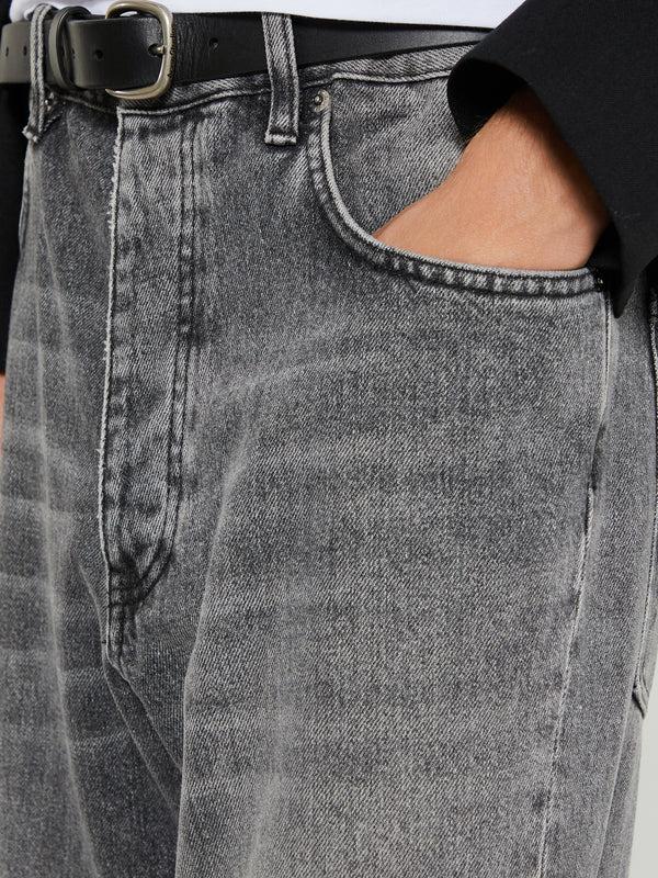 Stoy Wide Twist Jeans In Black Stone