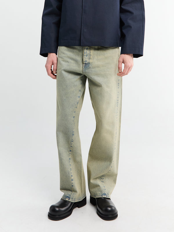 stoy Wide Twist Jeans in Light Vintage Dust