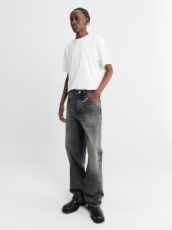 Stoy Wide Twist Jeans In New Black Worn