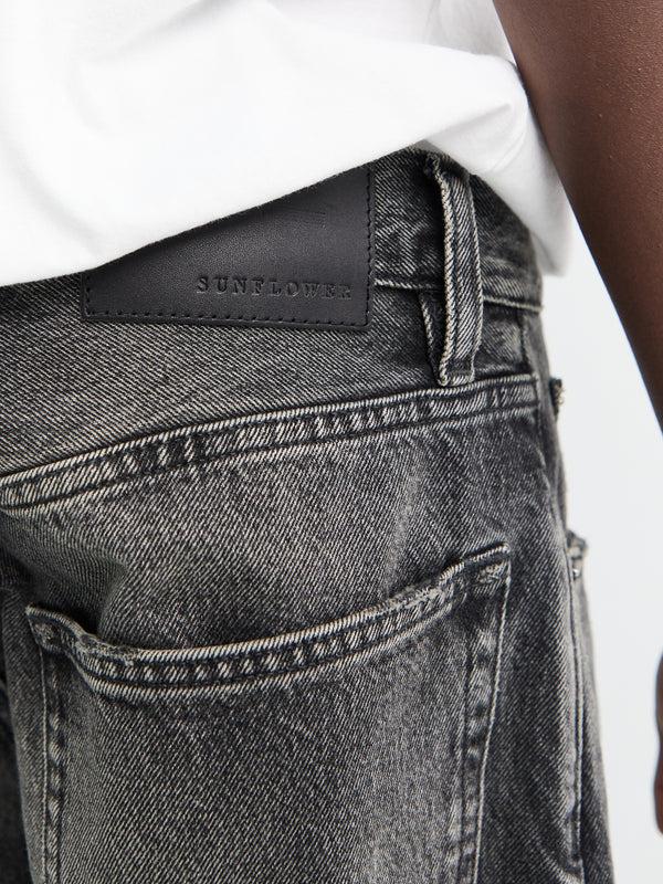 Stoy Wide Twist Jeans In New Black Worn