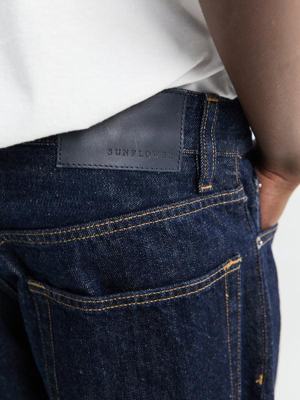 Stoy Wide Twist Jeans In Simple Rinse Blue