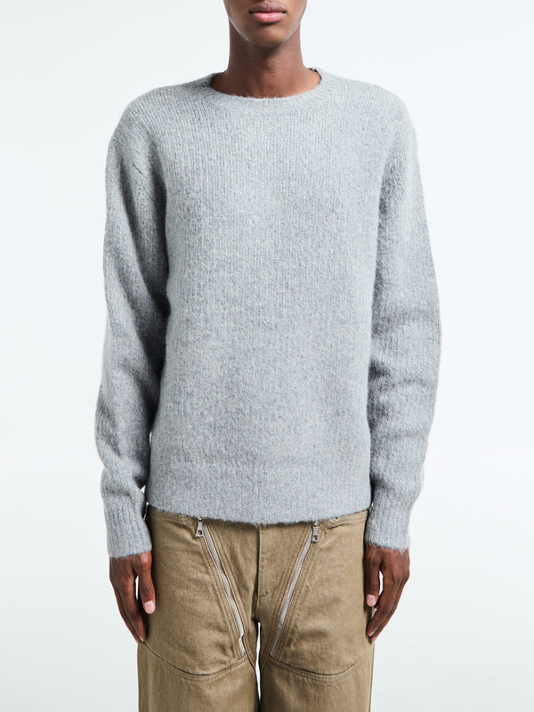 stoy Yak Sweater in Grey Melange