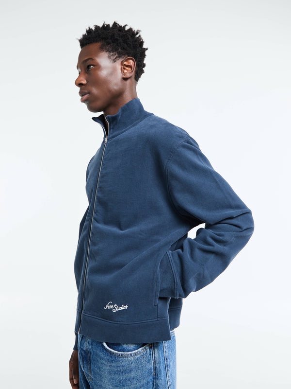 Stoy Zip-up Sweatshirt In Deep Blue