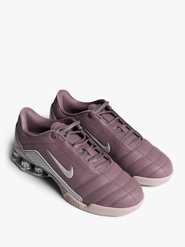 Stoy T90 Shox Magia QS In Taupe Grey Metallic Silver And Violet Ore