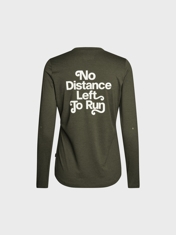 Stoy Women's Balance Long Sleeve T-shirt ND In Dark Olive