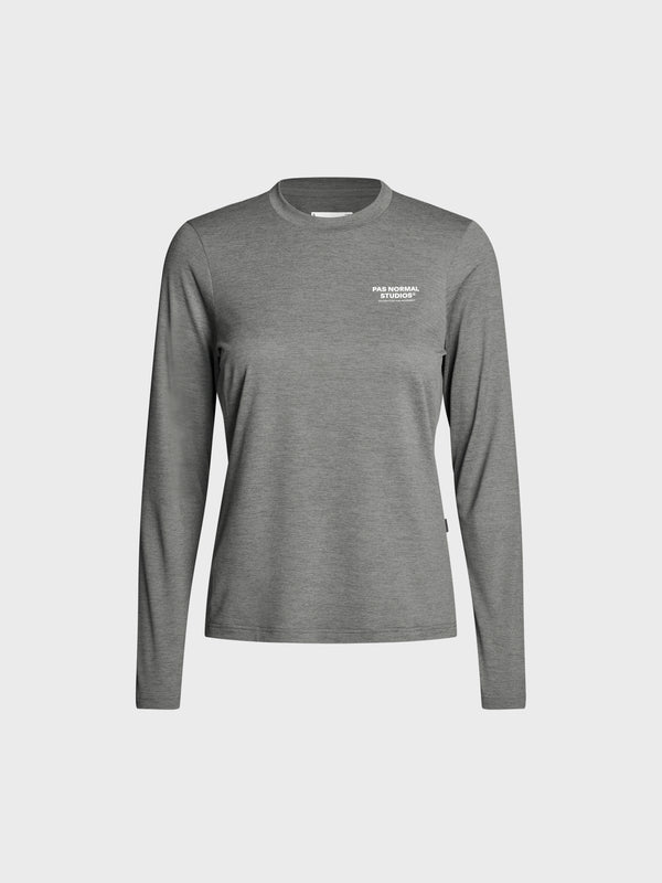 stoy Women's Balance Long Sleeve T-Shirt ND in Medium Grey