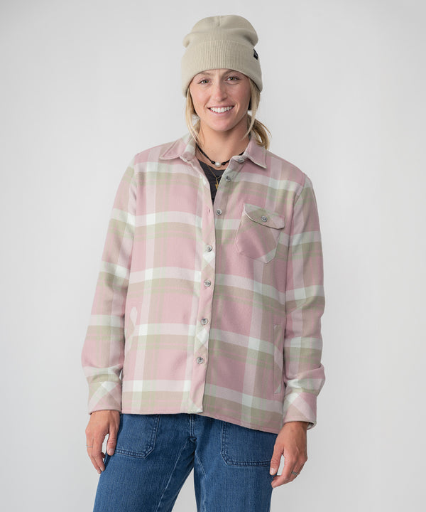 Strafe Outerwear W's Mountain Time Flannel Dusty Rose