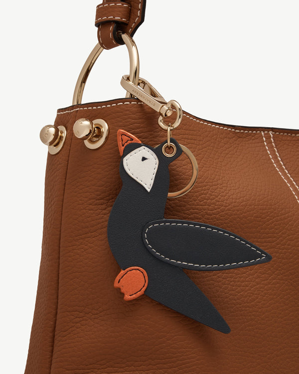 strawberry Bag Charm - Puffin Black/Vanilla/Marmalade