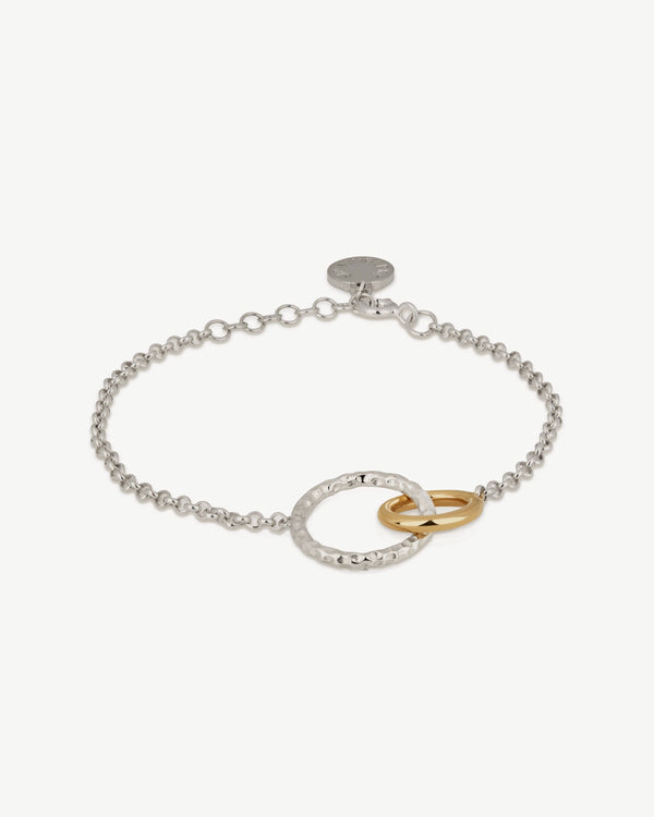 Strawberry Halo Bracelet - Sterling Silver/24 Carat Gold Gilded
