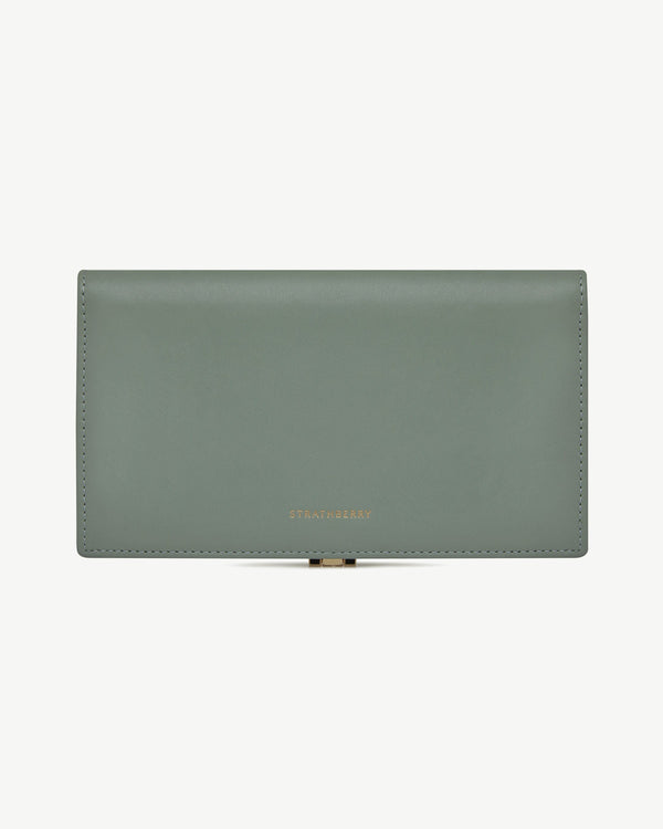 Strawberry Large Melville Street Wallet - Library Green