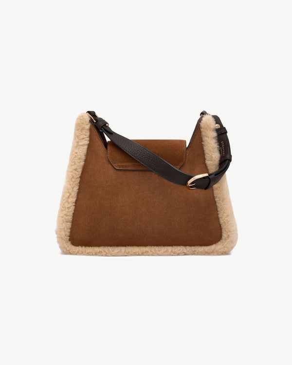 Strawberry Multrees Hobo - Tan/Sand/Espresso With Suede/Shearling