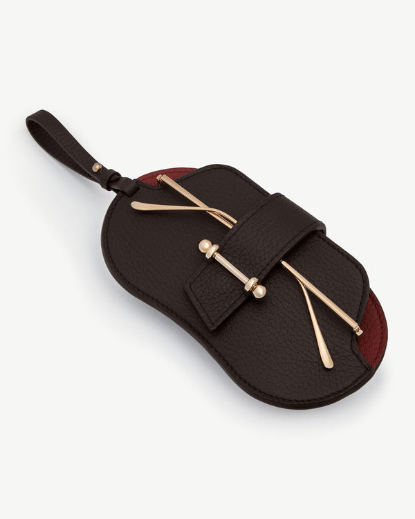 strawberry Multrees Sunglasses Case - Espresso/Oxblood
