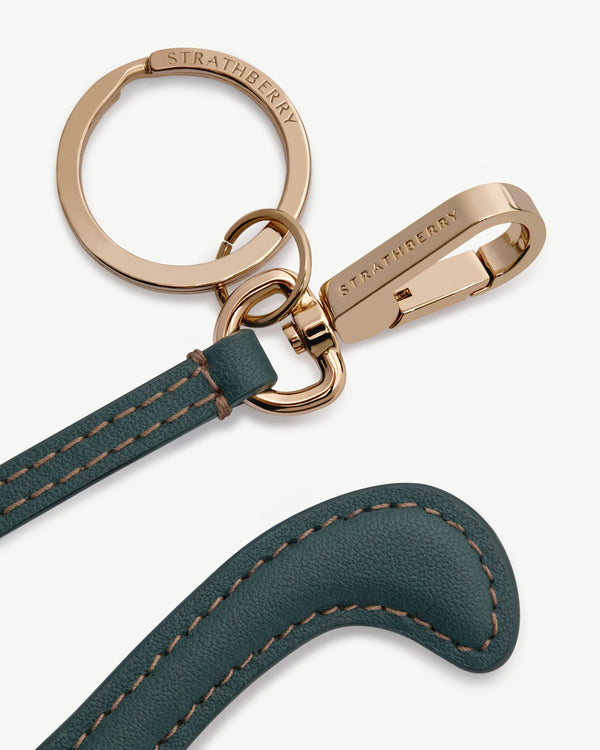 Strawberry Bag Charm - Nessie Bottle Green