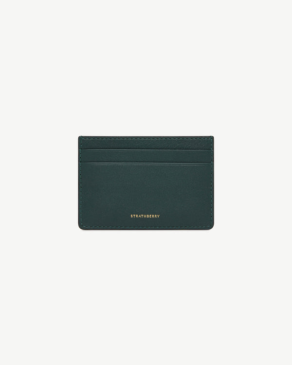 Strawberry Cardholder - Bottle Green