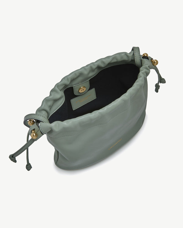 Strawberry Charlotte Drawstring - Library Green