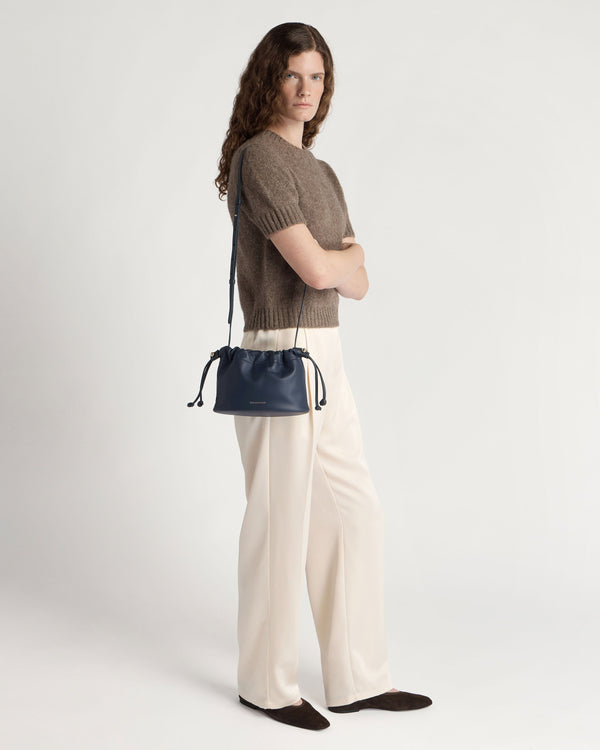 strawberry Charlotte Drawstring - Marine Blue