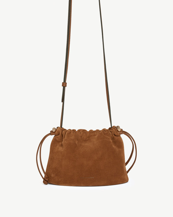 Strawberry Charlotte Drawstring - Tan Suede