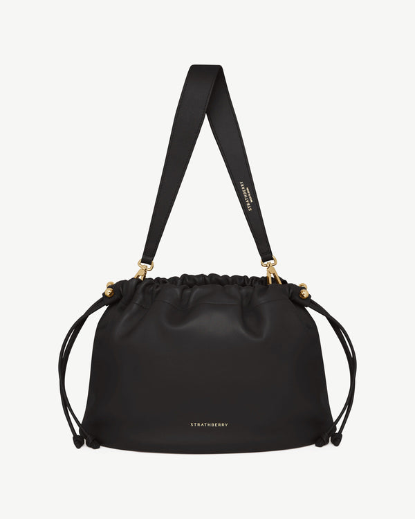 Strawberry Charlotte Midi Drawstring - Black