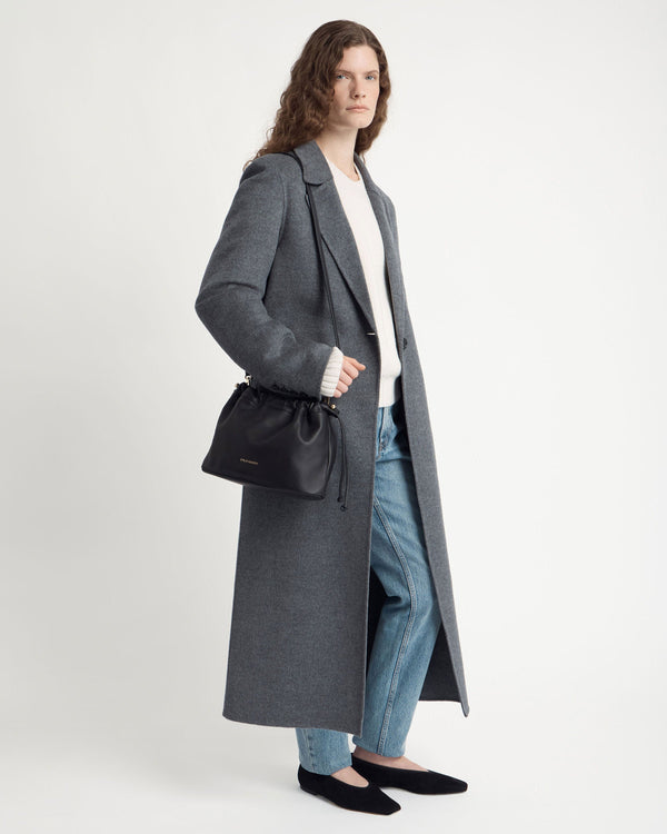 strawberry Charlotte Midi Drawstring - Black