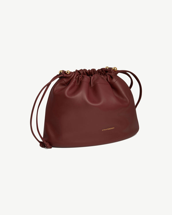 Strawberry Charlotte Midi Drawstring - Oxblood