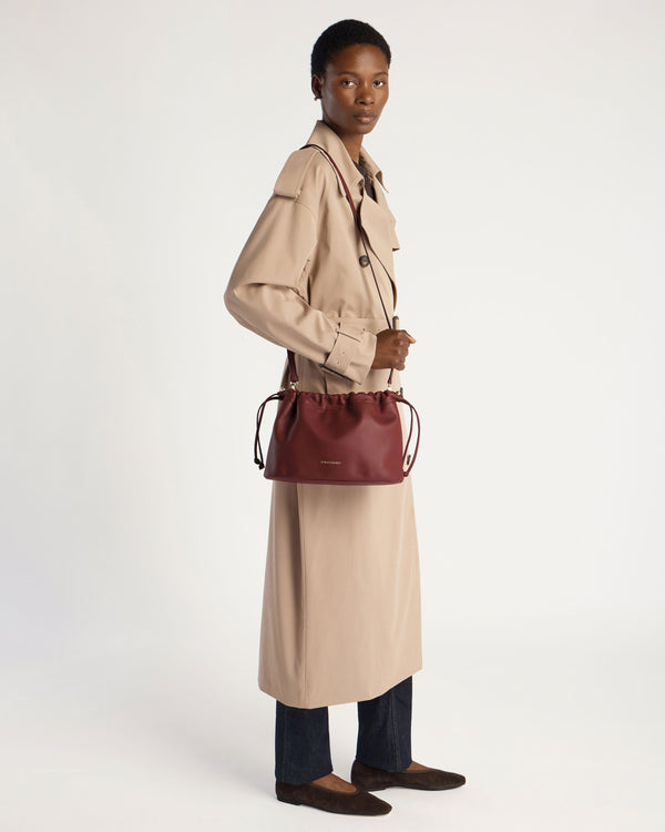 strawberry Charlotte Midi Drawstring - Oxblood