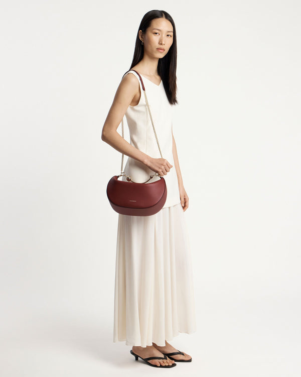 strawberry Crescent Moon - Oxblood