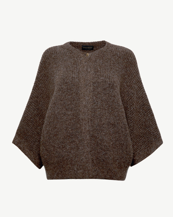 Strawberry Ember Cardigan - Otter