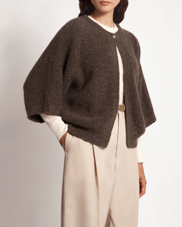 strawberry Ember Cardigan - Otter