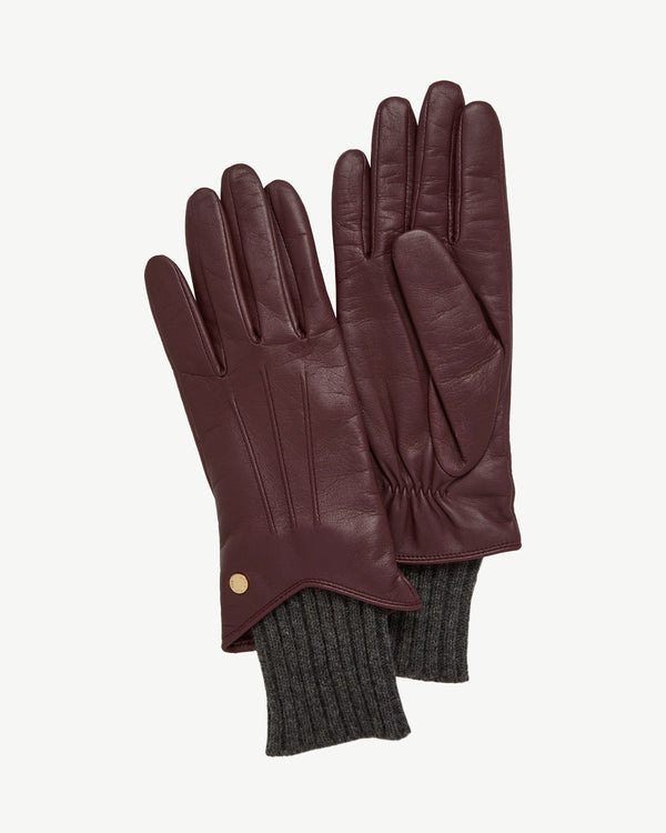 Strawberry Grange Gloves - Burgundy