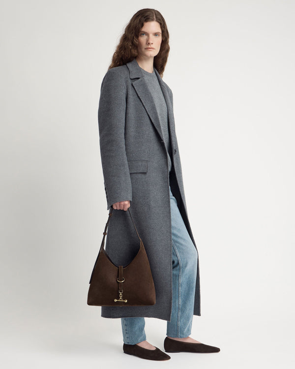 strawberry Kite Hobo - Chocolate Suede